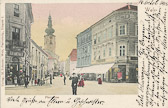 Wels - Pfarrgasse - Oberösterreich - alte historische Fotos Ansichten Bilder Aufnahmen Ansichtskarten 