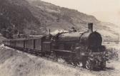 Tauernbahn Nordrampe, Zuggarnitur mit Dampflok - alte historische Fotos Ansichten Bilder Aufnahmen Ansichtskarten 