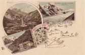 3 Bild Litho Karte - Gross Glockner - Heiligenblut - alte historische Fotos Ansichten Bilder Aufnahmen Ansichtskarten 