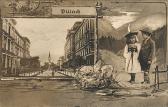 Villach Schulstrasse - alte historische Fotos Ansichten Bilder Aufnahmen Ansichtskarten 