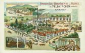 5 Bild Litho Karte Feldkirchen, Antonius Brauerei  - alte historische Fotos Ansichten Bilder Aufnahmen Ansichtskarten 