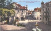 Meran, Obermais - Karl Ludwigs Platz - Italien - alte historische Fotos Ansichten Bilder Aufnahmen Ansichtskarten 