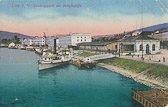 Landungsplatz - Dampfschiffe - Linz - alte historische Fotos Ansichten Bilder Aufnahmen Ansichtskarten 