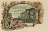 Villach, K.K. Gymnasium - alte historische Fotos Ansichten Bilder Aufnahmen Ansichtskarten 