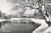 Draubrücke im Winter - alte historische Fotos Ansichten Bilder Aufnahmen Ansichtskarten 