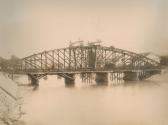 Bau der Draubrücke 1886 - alte historische Fotos Ansichten Bilder Aufnahmen Ansichtskarten 