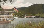 Dampfer Landskron vor Ossiach - alte historische Fotos Ansichten Bilder Aufnahmen Ansichtskarten 