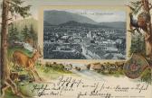 Villach, Hauptplatz vom Stadtpfarrturm   - alte historische Fotos Ansichten Bilder Aufnahmen Ansichtskarten 
