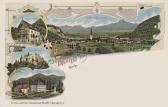 3 Bild Litho Karte Treffen - Treffen am Ossiacher See - alte historische Fotos Ansichten Bilder Aufnahmen Ansichtskarten 