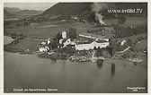 Luftbildaufnahnahme von Ossiach - alte historische Fotos Ansichten Bilder Aufnahmen Ansichtskarten 