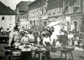 Marktstände um 1913 - Villach - alte historische Fotos Ansichten Bilder Aufnahmen Ansichtskarten 
