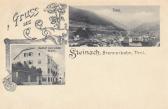 2 Bild Litho Karte - Steinach an der Brennerbahn - Steinach am Brenner - alte historische Fotos Ansichten Bilder Aufnahmen Ansichtskarten 