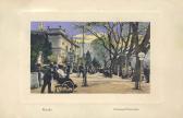 Meran, Kurhaus-Promenade - Prägekarte - Italien - alte historische Fotos Ansichten Bilder Aufnahmen Ansichtskarten 