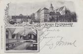 2 Bild Litho Karte - Maria Enzersdorf - Niederösterreich - alte historische Fotos Ansichten Bilder Aufnahmen Ansichtskarten 