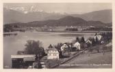 Annenheim mit Blick auf den Mangart - Treffen am Ossiacher See - alte historische Fotos Ansichten Bilder Aufnahmen Ansichtskarten 