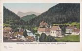 Mürzsteg Ortsansicht mit Kaiserlichem Jagdschloß  - Mürzzuschlag - alte historische Fotos Ansichten Bilder Aufnahmen Ansichtskarten 