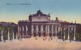 Wien, K.K. Hofburgtheater - Wien - alte historische Fotos Ansichten Bilder Aufnahmen Ansichtskarten 