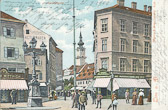 Linz - Taubenmarkt - Oberösterreich - alte historische Fotos Ansichten Bilder Aufnahmen Ansichtskarten 
