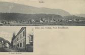 Pöckau, Ortsansicht und Gaggl's Gasthaus - Villach Land - alte historische Fotos Ansichten Bilder Aufnahmen Ansichtskarten 