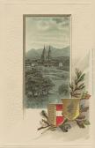 Perau Villach, Heiligenkreuz Kirche  - Villach-St. Agathen und Perau - alte historische Fotos Ansichten Bilder Aufnahmen Ansichtskarten 