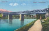 Die erneuerte Bahnbrücke, um 1913 - Villach - alte historische Fotos Ansichten Bilder Aufnahmen Ansichtskarten 