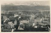Klagenfurt gegen Süden - Innere Stadt  (4. Bez) - alte historische Fotos Ansichten Bilder Aufnahmen Ansichtskarten 