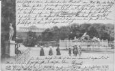 Gloriette und Neptungrotte im f.f. Schloßgarten - Wien 13.,Hietzing - alte historische Fotos Ansichten Bilder Aufnahmen Ansichtskarten 