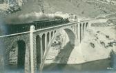 Wocheinerbahn - Salcanobrücke mit Transalpin - Neu-Görz / Nova Gorica - alte historische Fotos Ansichten Bilder Aufnahmen Ansichtskarten 