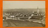 Villach mit Eisenbahnbrücke - CDV  - Oesterreich - alte historische Fotos Ansichten Bilder Aufnahmen Ansichtskarten 