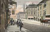 Hauptplatz mit alter Draubrücke - Villach - alte historische Fotos Ansichten Bilder Aufnahmen Ansichtskarten 