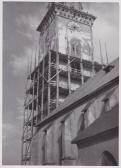 Stadtpfarrkirche St. Jakob, Kirchturmsanierung - Villach - alte historische Fotos Ansichten Bilder Aufnahmen Ansichtskarten 