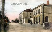 St. Peter in Krain, Bahnhof - Slowenien - alte historische Fotos Ansichten Bilder Aufnahmen Ansichtskarten 
