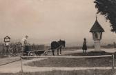 Pferdefuhrwerk vor dem Faakersee Marterl in Egg - alte historische Fotos Ansichten Bilder Aufnahmen Ansichtskarten 