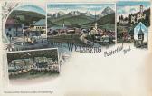 4 Bild Litho Karte - Welsberg im Pustertal  - Bozen - alte historische Fotos Ansichten Bilder Aufnahmen Ansichtskarten 