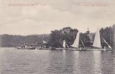 Pörtschach, Dampfschifflandeplatz bei Cafe Wezer - Klagenfurt Land - alte historische Fotos Ansichten Bilder Aufnahmen Ansichtskarten 