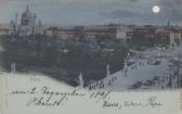 Wien, Elisabethbrücke  - Mondscheinkarte - Wien - alte historische Fotos Ansichten Bilder Aufnahmen Ansichtskarten 