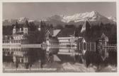 Velden Schloß mit Mittagskogel  - Villach Land - alte historische Fotos Ansichten Bilder Aufnahmen Ansichtskarten 