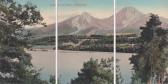 Panoramaansicht vom Faakersee - 3 Karten Bild - Villach Land - alte historische Fotos Ansichten Bilder Aufnahmen Ansichtskarten 