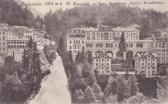 Badgastein Wasswerfall mit Hotel Straubinger - Bad Gastein - alte historische Fotos Ansichten Bilder Aufnahmen Ansichtskarten 