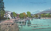 Seebrücke und Steiner in Seeboden - Spittal an der Drau - alte historische Fotos Ansichten Bilder Aufnahmen Ansichtskarten 