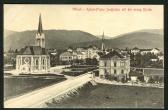 Evangelische Kirche und Villa Stage - Villach - alte historische Fotos Ansichten Bilder Aufnahmen Ansichtskarten 