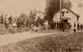 Drobollach, erstes Feuerwehrhaus vom Westen - Villach - alte historische Fotos Ansichten Bilder Aufnahmen Ansichtskarten 