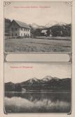 2 Bild Litho Karte  - Oberaichwald - Finkenstein am Faaker See - alte historische Fotos Ansichten Bilder Aufnahmen Ansichtskarten 