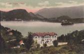 Veldes, Hotel Triglav - Oberkrain (Gorenjska) - alte historische Fotos Ansichten Bilder Aufnahmen Ansichtskarten 