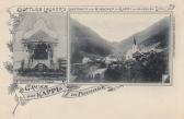 2 Bild Litho Karte - Kappl in Paznaun - Landeck - alte historische Fotos Ansichten Bilder Aufnahmen Ansichtskarten 