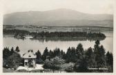 Blick von Oberaichwald auf den Faakersee - Finkenstein am Faaker See - alte historische Fotos Ansichten Bilder Aufnahmen Ansichtskarten 