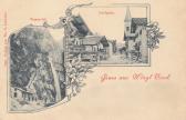 2 Bild Litho Karte - Wörgl  - Kufstein - alte historische Fotos Ansichten Bilder Aufnahmen Ansichtskarten 
