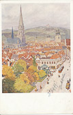 Linz mit dem Pöstlingberg - Linz - alte historische Fotos Ansichten Bilder Aufnahmen Ansichtskarten 