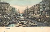 Triest, Canal Grande - Italien - alte historische Fotos Ansichten Bilder Aufnahmen Ansichtskarten 