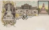3 Bild Litho Karte - Wien - Wien - alte historische Fotos Ansichten Bilder Aufnahmen Ansichtskarten 